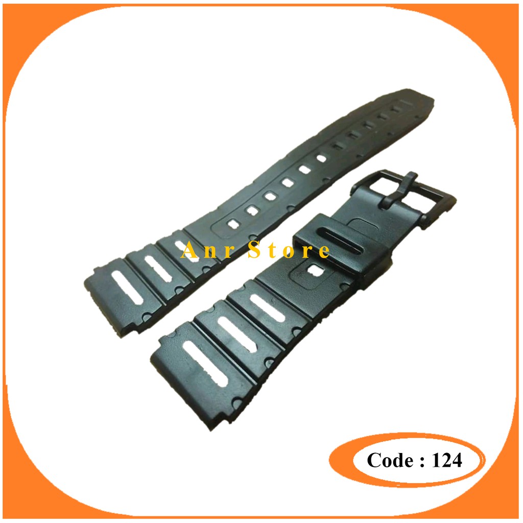 Tali Jam Tangan Casio W-721 W721 W 721 Rubber Strap Watch