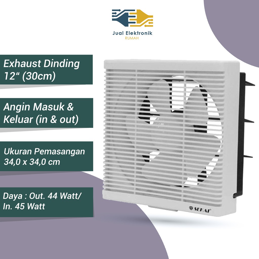 Exhaust fan Dinding 12 in Sekai WEF 1290 Kualitas Terbaik