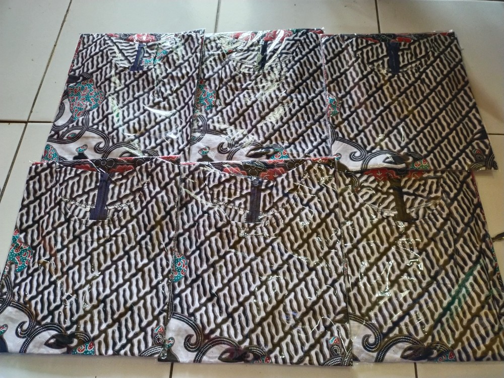 Baju Batik Couple Modern Monalisa Genes Merah Biru Tosca Ungu Orange M,l,xl Asli Pekalongan