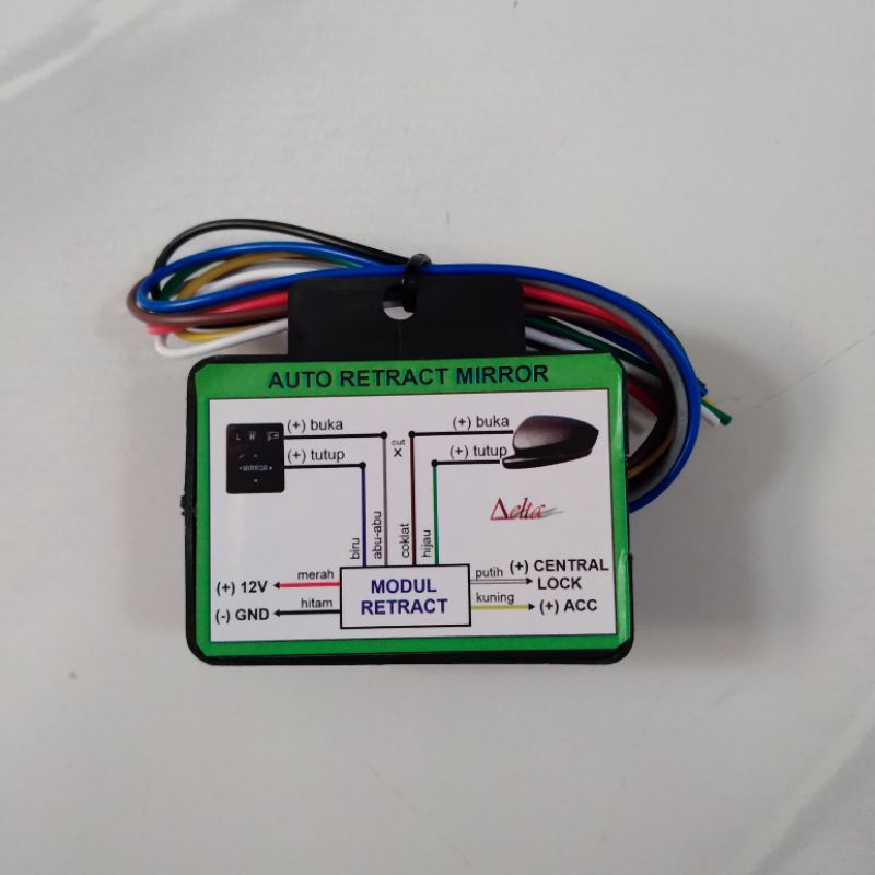 Modul Auto Retract Spion Mobil Universal / Otomatis Pelipat Spion