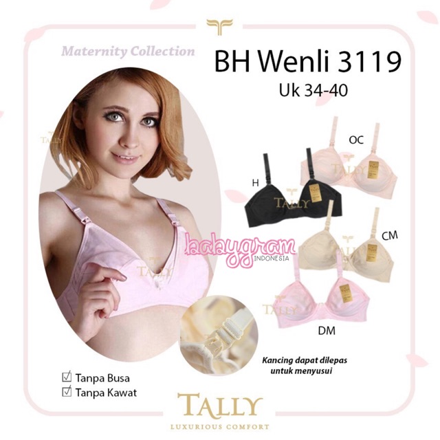 BH Hamil Menyusui Maternity w 3119 / Nursery Lembut Tally 3119 Lembut nyaman