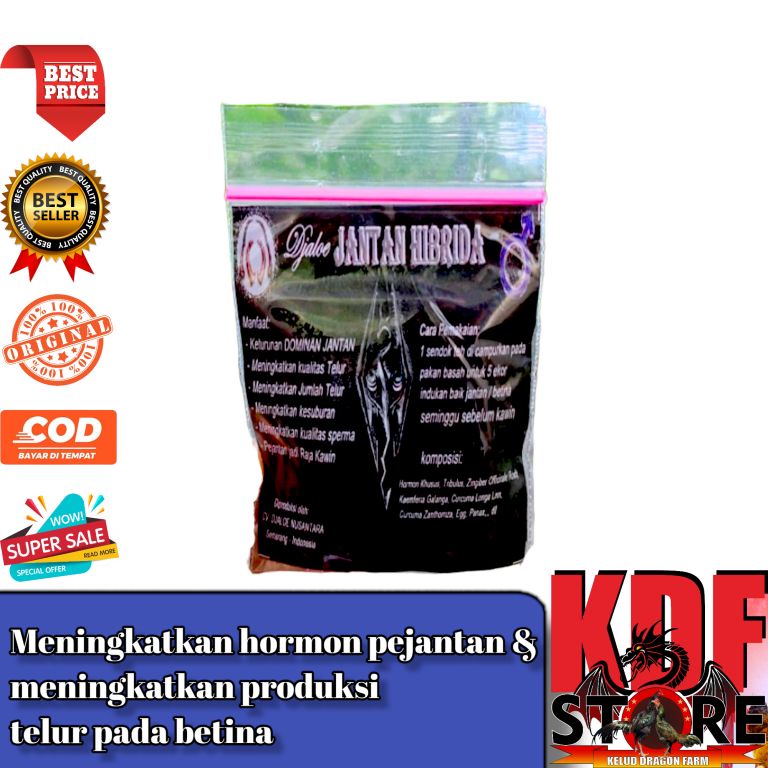 Djaloe Jantan Hibrida Obat Ayam Pacek Ayam Petelur Dominan Jantan Produksi Telur Kesuburan - 1 Saset