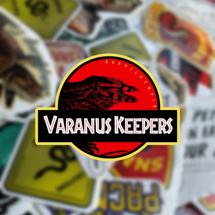 Sticker Reptile Varanus Keepers by Reptiletopia biawak kadal iguana