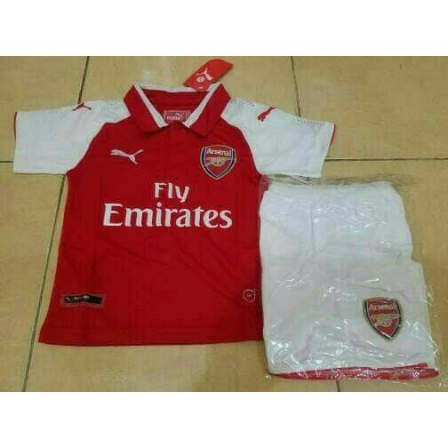 VALENTINE JERSEY JERSEY BOLA KIDS / ANAK ARSENAL HOME OFFICIAL 17/18 GRADE ORI