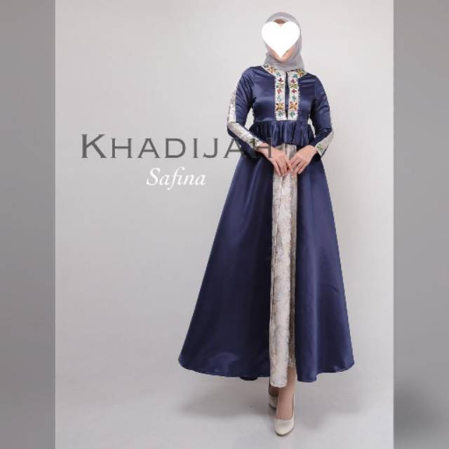 Gamis pesta safina simple Elegan