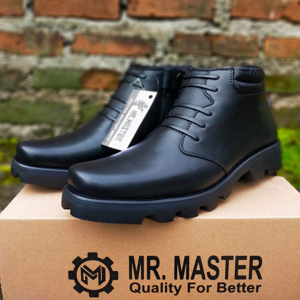 SEPATU PDH KULIT SAPI ASLI MERK MR.MASTER SEPATU PDH DINAS KANTOR TNI POLRI SECURITY