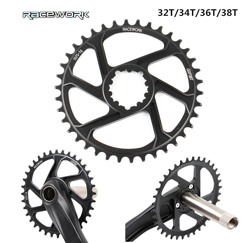 PRODUK IMPORT RACEWORK bicycle chainring crankset plate 32T 34T 36T 38T narrow wide Crown oval
