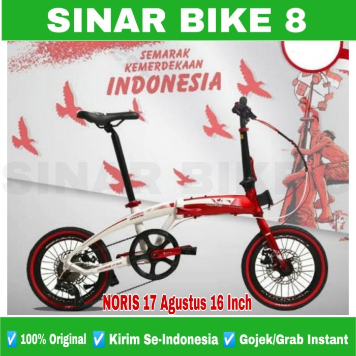 Sepeda Lipat Pacific Noris Indonesia Special Edition 17 Agustus Folding Bike