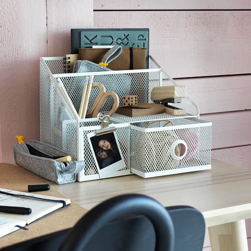 

READY Desk Organizer Stationary Case Rak kecil Tempat alat tulis storage box TERLARIS