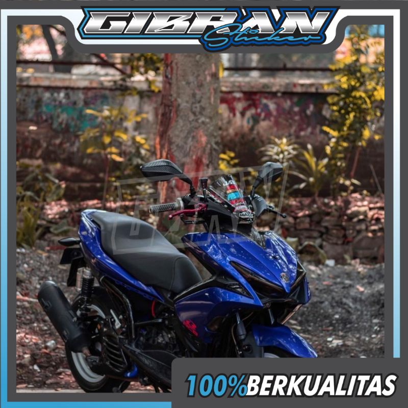 Stiker skotlet motor biru metalik candy scotlite Profix biru metalik