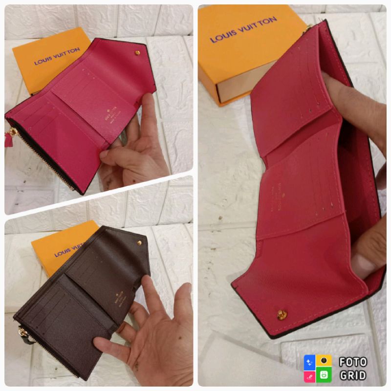 Dompet lv emili pendek free box,fashion dompet LV lipar