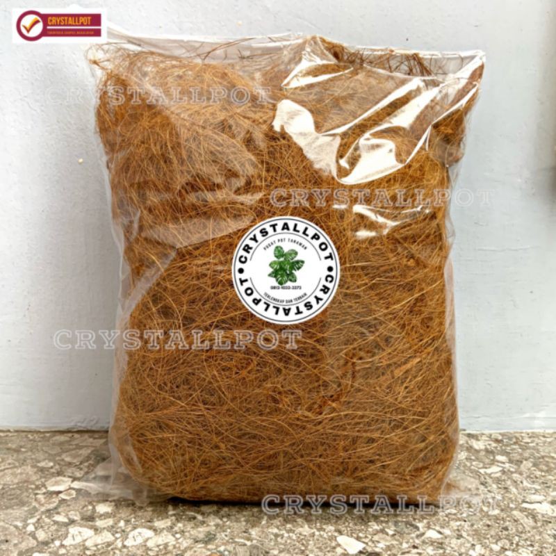 Serat serabut kelapa media tanam COCOFIBER 200 gram untuk tanaman hias