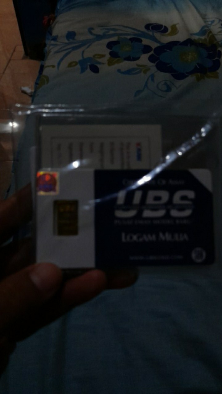 UBS Emas Murni Fine Gold Logam Mulia Batang Batangan 1