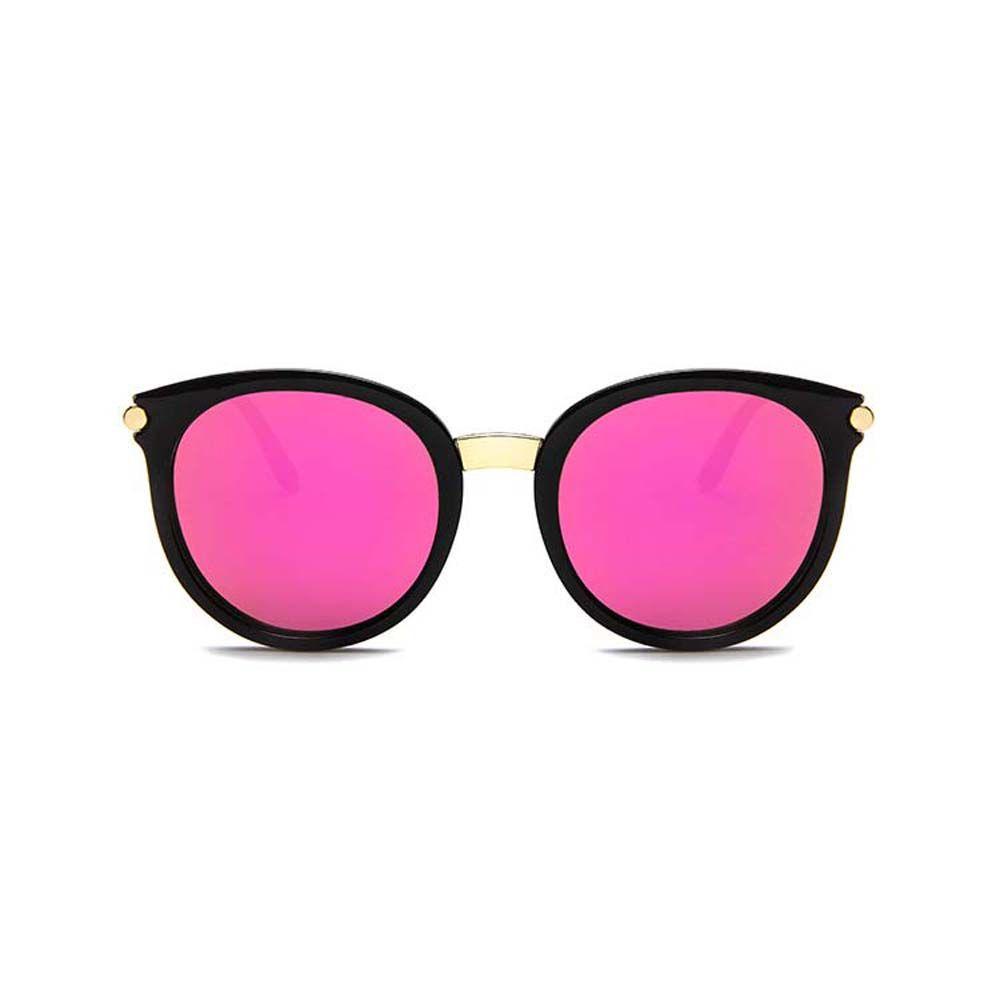 Mxbeauty Kacamata Wanita Pria Merek Desain Kacamata Matahari Putih Lensa Warna-Warni Bulat Gaya Korea Sunglasses