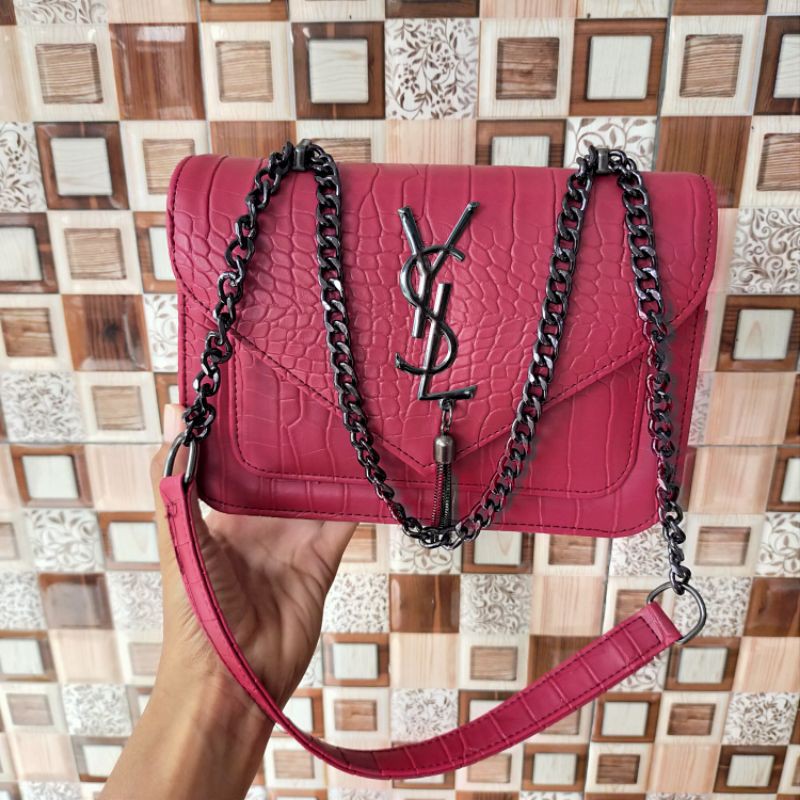 Sling Bag Croco Yuriko Premium