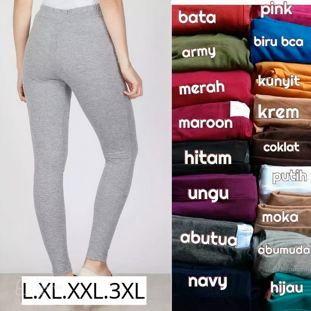 INF ( TERLARIS ) LEGGING IMPORT TEBAL LEJING KAOS PANJANG SOFT RAYON UKURAN LENGKAP L XL XXL XXXL / CELANA LEGING KAOS BAHAN MATT KAOS SUPER STRETCH /LEJING WANITA BISA COD