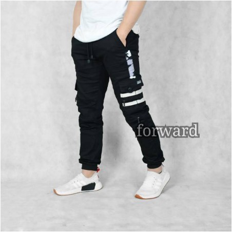 Celana Jogger cargo  Pakaian Pria  / Bawahan Pria - Celana joger jogger cargo ziper urban