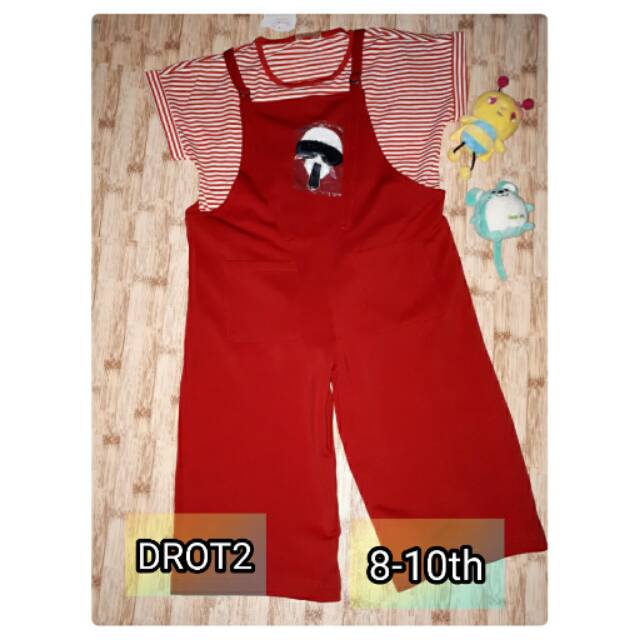 BONELLA FUN DENIM MERAH GARIS BAJU ANAK REMAJA