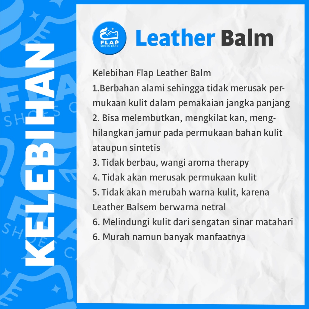 Flap Shoes Care Leather Balm Semir Sepatu Putih dan Hitam