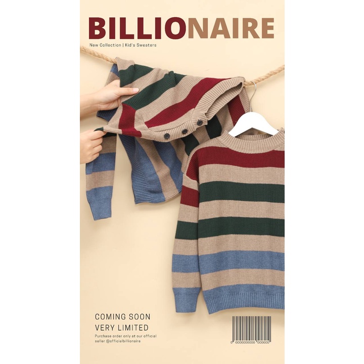 Kids Sweater Billionaire