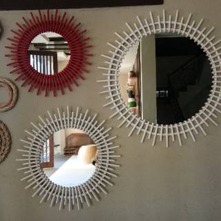  Cermin  dinding cermin  hias  hiasan dinding cermin  wastafel 