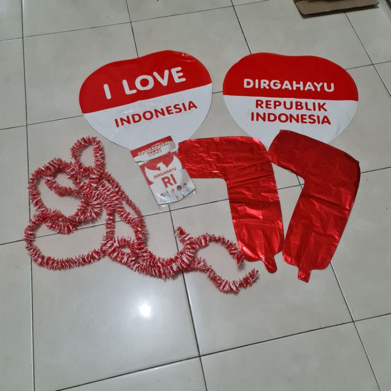 Jual Paket Dekor HUT RI/ Hiasan 17 Agustus 25k | Shopee Indonesia