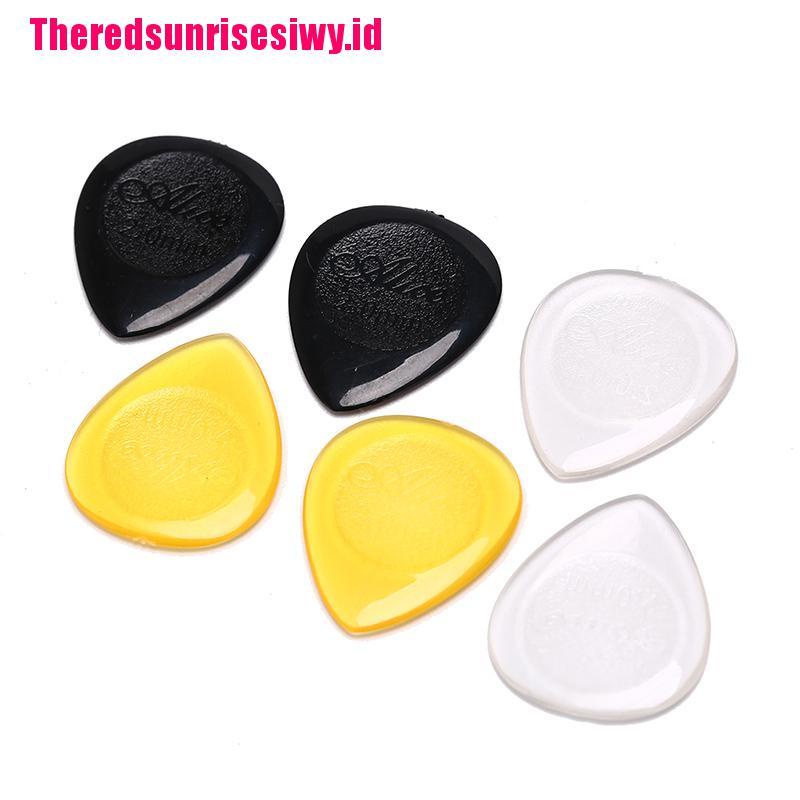 【Theredsunrisesiwy.id】6pcs durable guitar picks for acoustic electric guitar bass clear plectrum