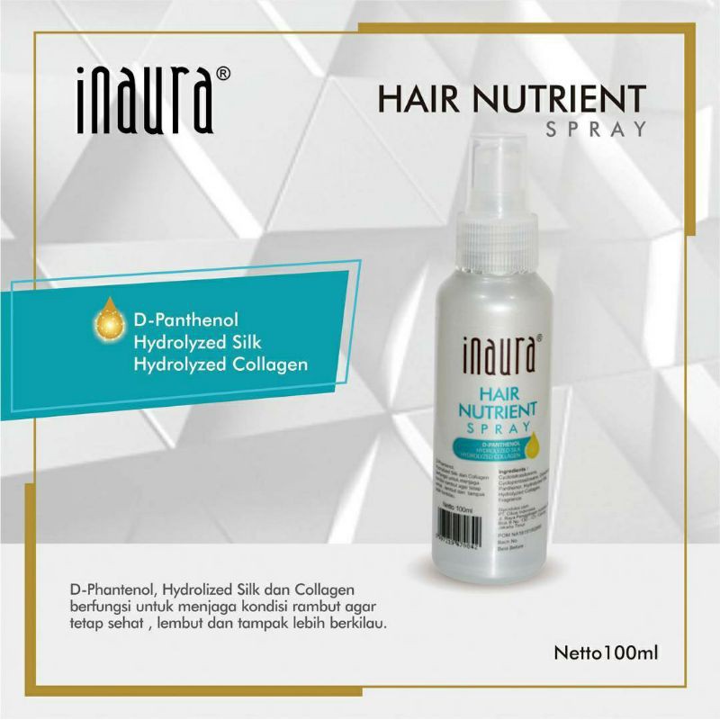 ⭐ BAGUS ⭐ INAURA VITAMIN SPRAY / NO FRIZZ | Perawatan Rambut Kusut / Rusak