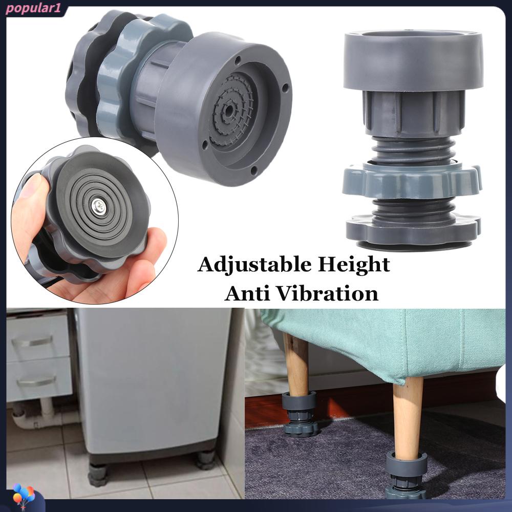 1/2pcs Alas Kaki Mesin Cuci / Kulkas Anti Getaran / Slip / Shock Absorber Tinggi Adjustable