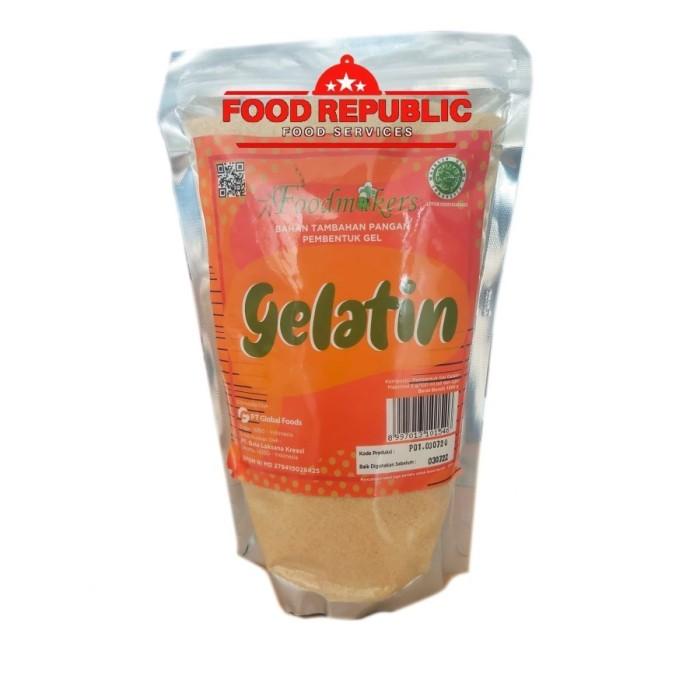 

Bahan Kue Gelatine Bubuk 1 Kg Halal - Gelatin Powder - Gelita Import Premium