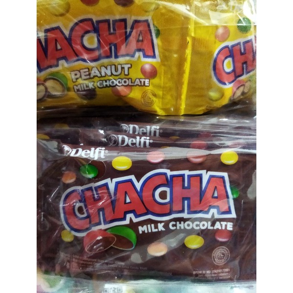 

Delfi Chacha Milk Chocolate Sachet Renceng 10x7gr - 1renceng - snack murah - Buket Snack MURAH