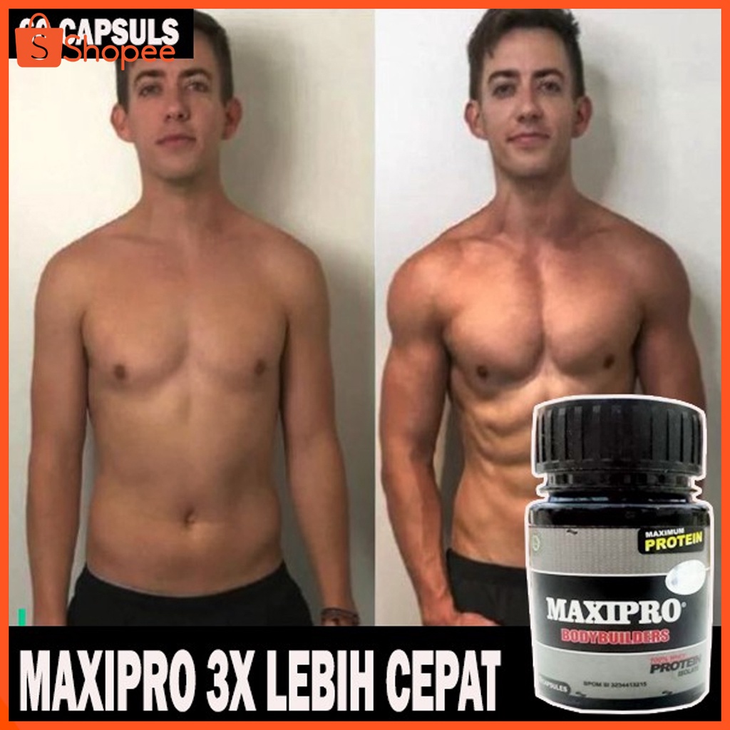 Jual 3x Lebih Cepat Maxipro Maximum Protein Pembentuk Otot Original 100