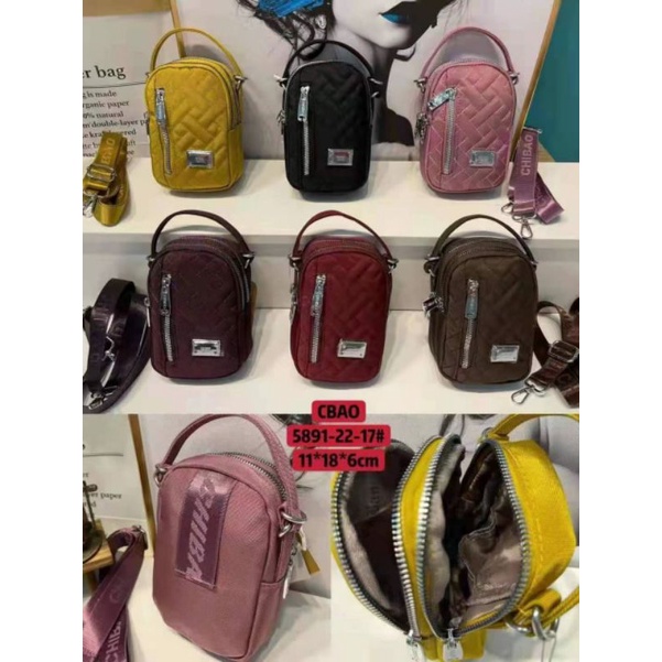 Tas selempang wanita chibao ory import bahan kanvas