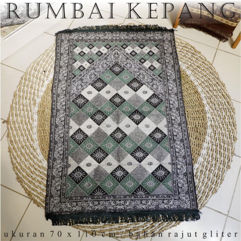 Sajadah travelling Rumbai Kepang uk 70 x 110 cm Terbaru terlaris