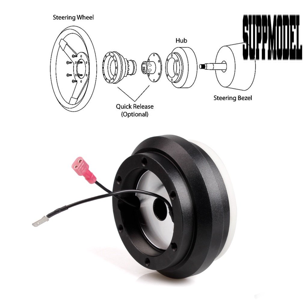 Adapter Hub Roda Kemudi Pengganti Bahan Metal Warna Hitam Untuk Honda Civic EK