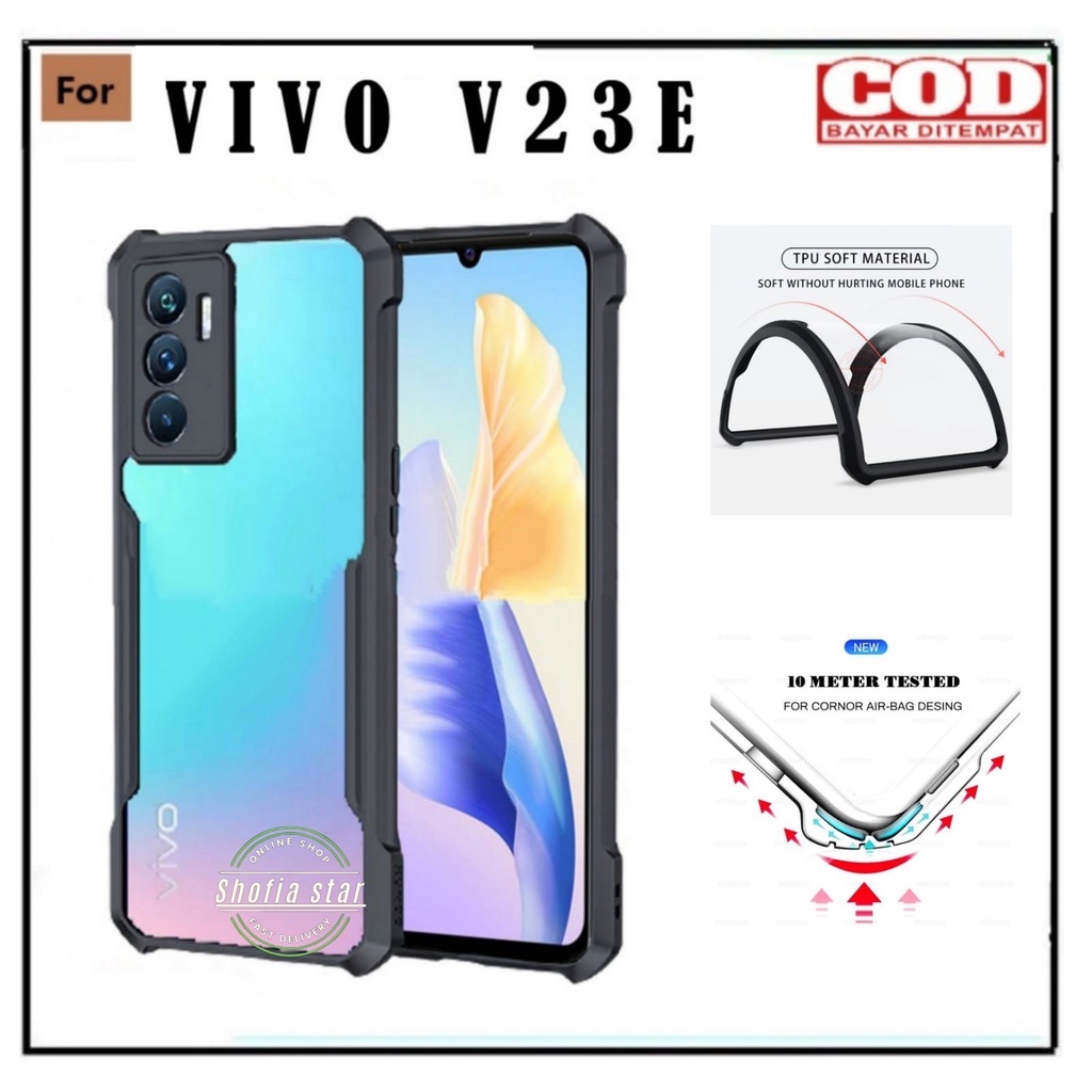 Case Vivo V29e 5G V29 5G Iqoo z7 5G V27e V23e V20 V20 Se V23 5G Soft Case Shockproof Transparan Casing