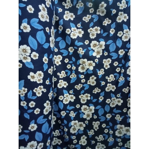 Kain Micro Microtex Disperse Meteran Motif jasmine