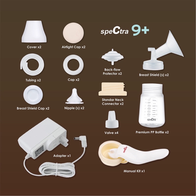 Breastpump electric spectra 9+ - pompa asi elektrik ( garansi resmi spectra )