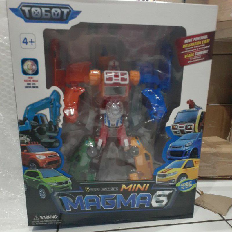 TOBOT MAGMA 6 IN 1 MOBIL JADI ROBOT