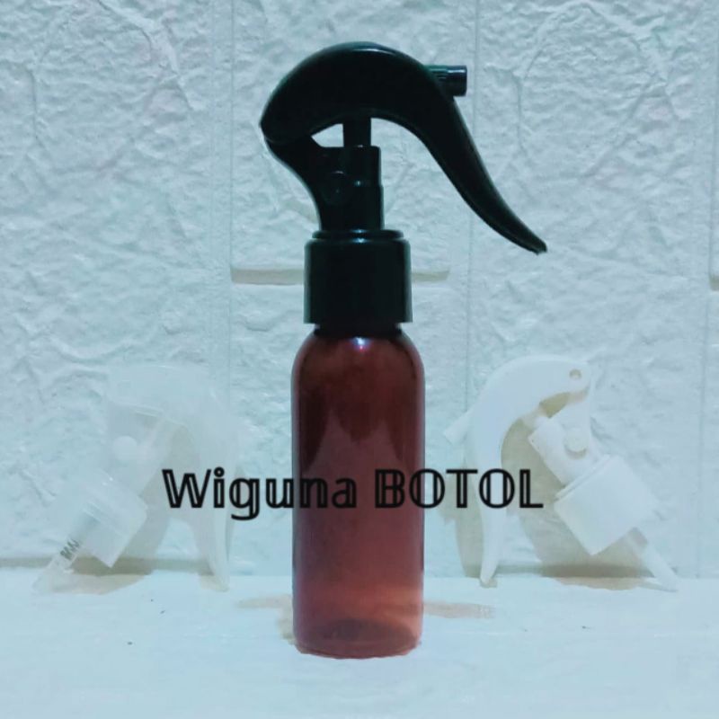 Botol Triger 60 ml Amber / Botol 60ml amber Tutup Spray Triger