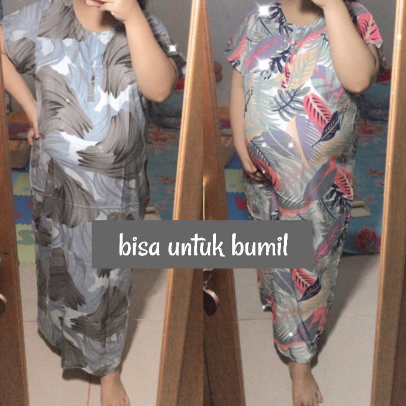 BAJU DASTER RAYON LONG JUMBO LD 120 BUMIL BUSUI SEMATA KAKI MOTIF VIRAL KEKINIAN TERLARIS TERBARU