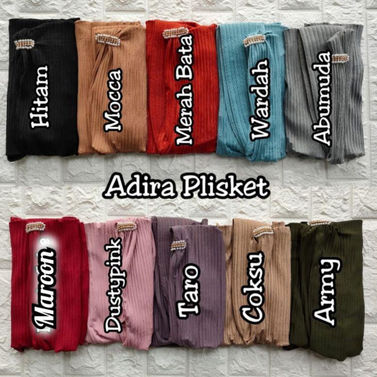 "LSR.25Au22d" (Assyfa Hijab) ADIRA PLISKET jilbab instan jersey premiumjilbab instan pet plisket pay