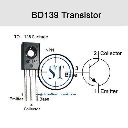 Transistor NPN BD 139 General Purpose Arduino BD139 Televisi BD-139