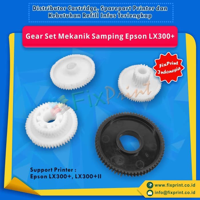 Jual Gear Set Mekanik Samping Epson LX 300  LX300 II Cabutan Murah Murah