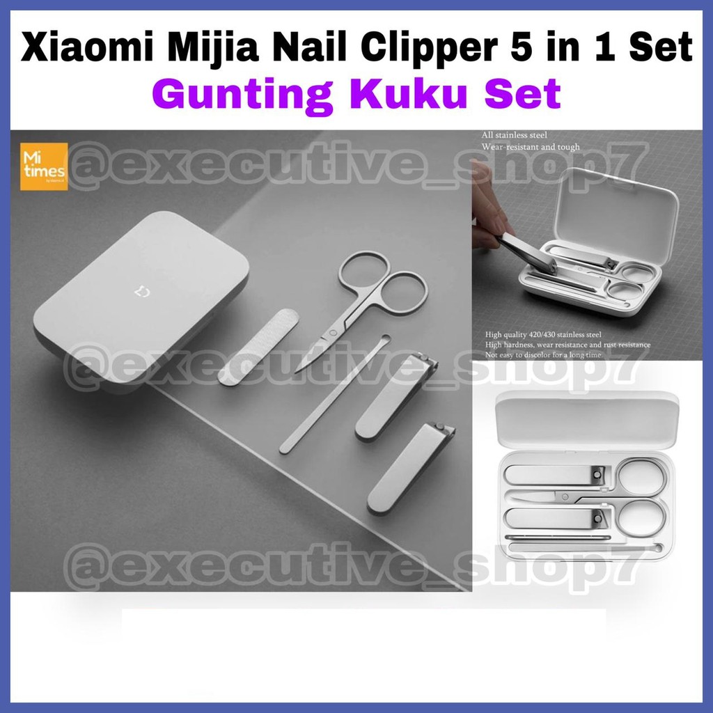 Xiaomi Mijia Nail Clipper 5 in 1 Set - Gunting Kuku Set