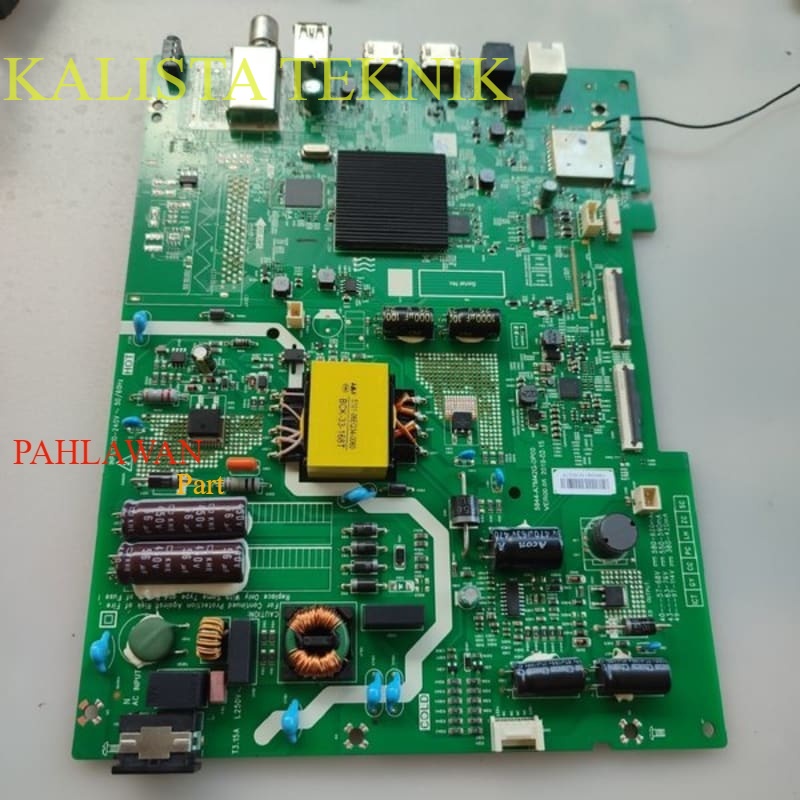 MB - mainboard motherboard mesin TV led android Coocaa Coca 43TB7000 - 43 TB 7000 tested