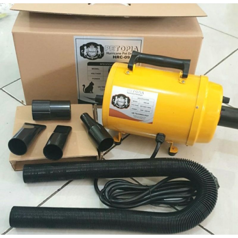 Blower Pet Dryer PETOPIA HRC-09 Pengering bulu anjing kucing -Alat Grooming