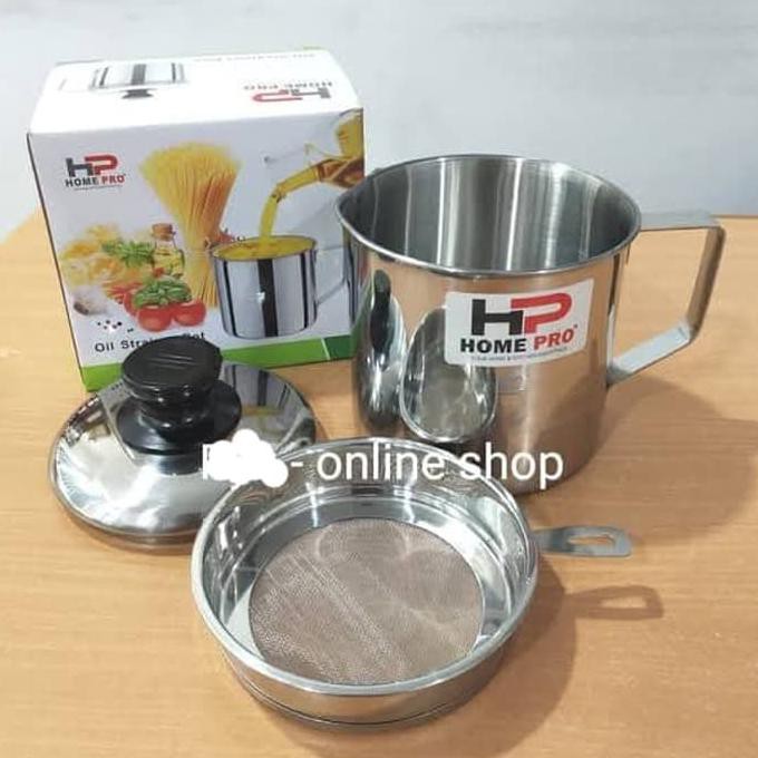 Home Pro Oil Strainer Pot| Wadah Saringan Minyak | Mug Saringan Minyak - Terbaik 