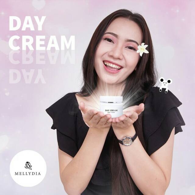 MELLYDIA DAY CREAM PEMUTIH PENCERAH WAJAH PENGHILANG JERAWAT AMAN BPOM