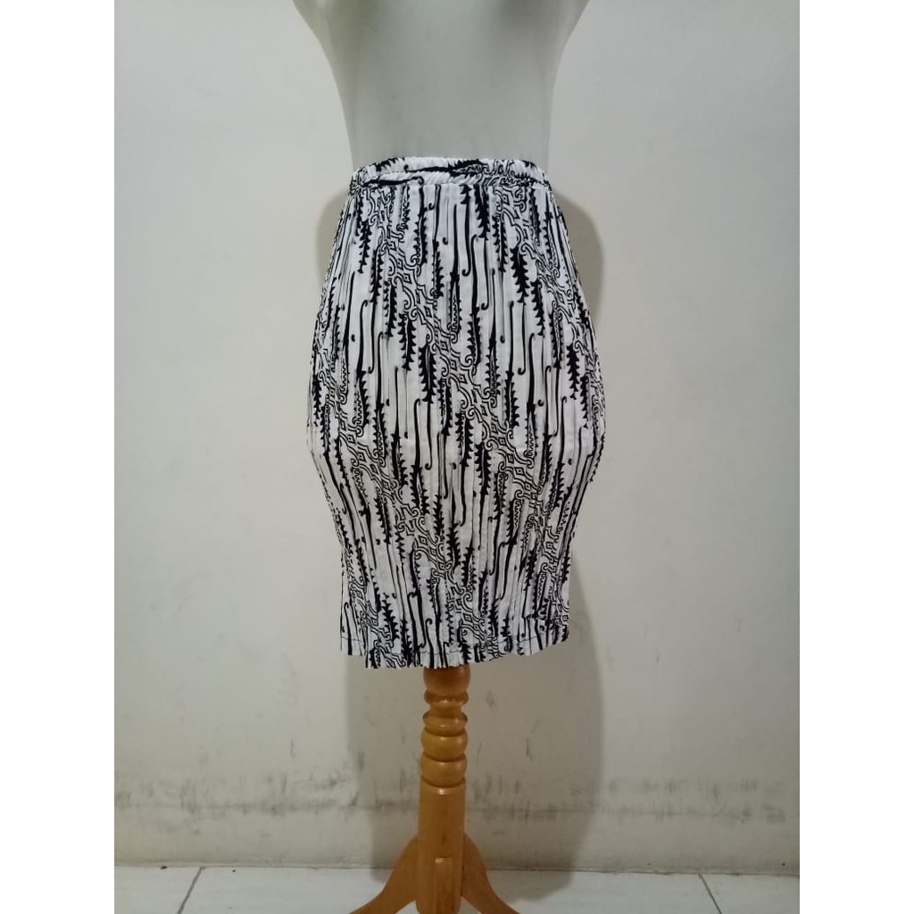 SB Collection Rok Plisket Winia Pendek Midi Batik Jumbo Wanita